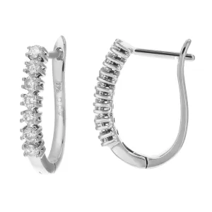 1 cttw Lab Grown Diamond Fashion Hoop Earrings in 14K Gold