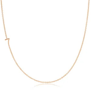 14K GOLD ASYMMETRICAL NUMBER NECKLACE - 7