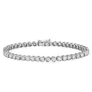 4.23ct Diamond Tennis Bracelet | Pre-Loved | 18K White gold