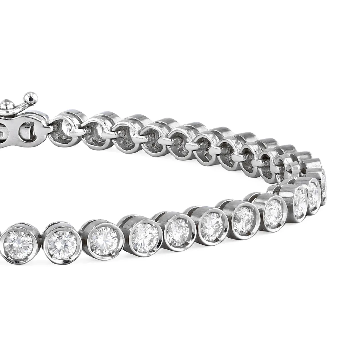 4.23ct Diamond Tennis Bracelet | Pre-Loved | 18K White gold