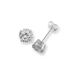 Acotis Silver Stud Earrings Zirconia G5137CZ