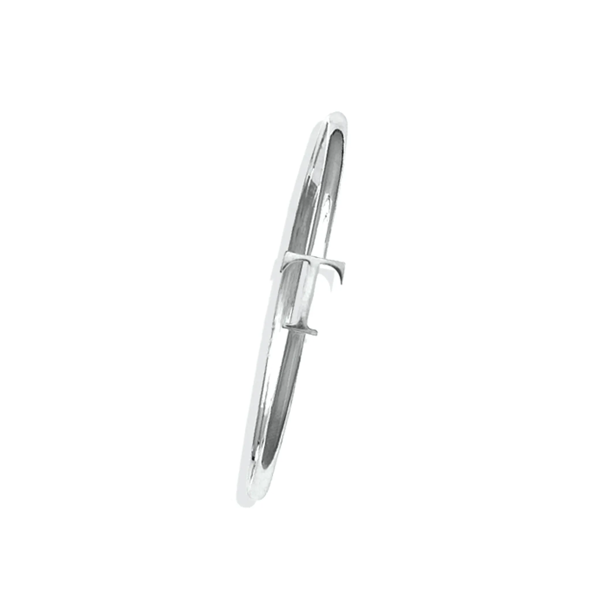 Alice Alphabet Initial Bangle Silver