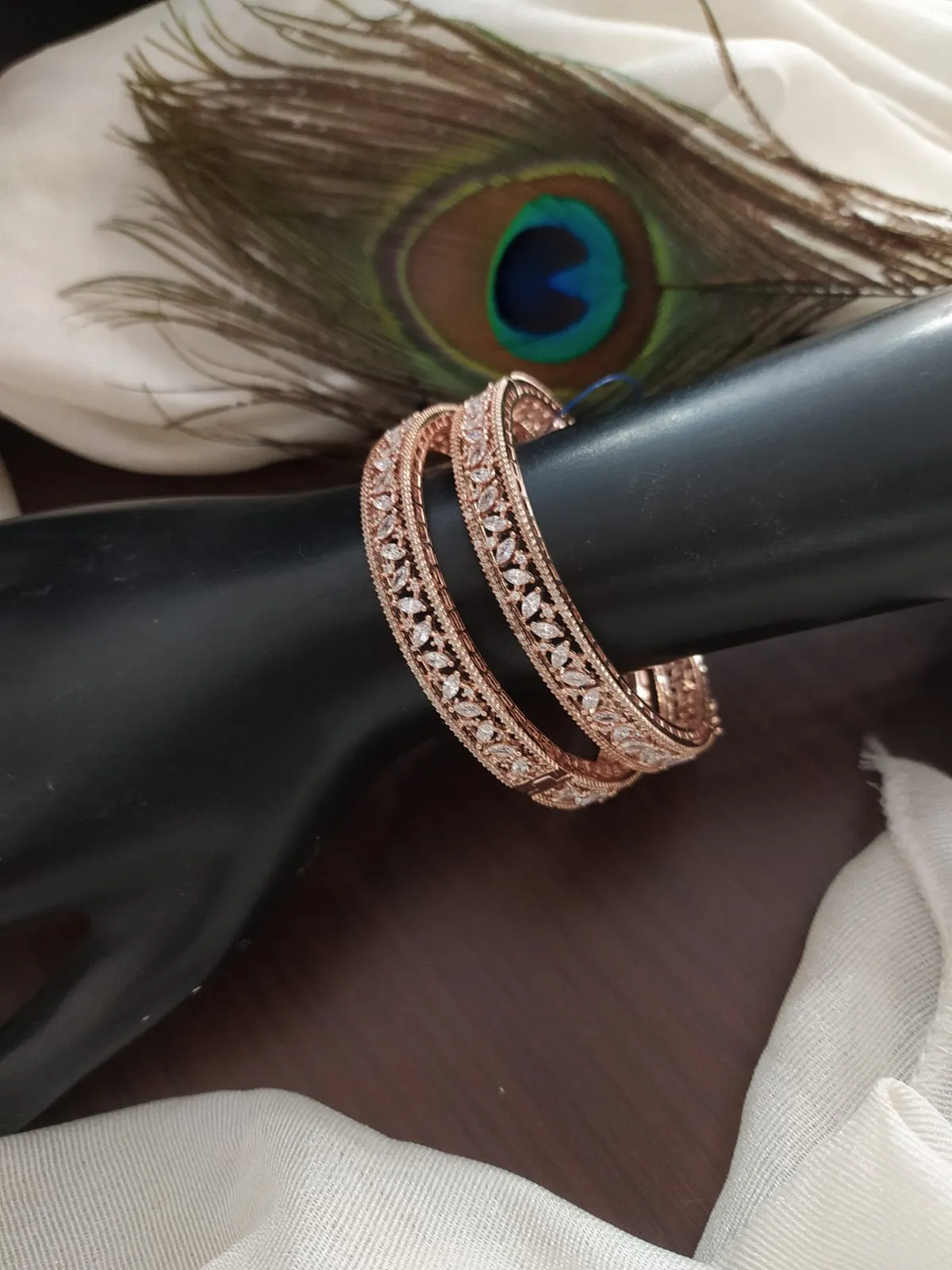 Allure Unique Rose Gold Bangles