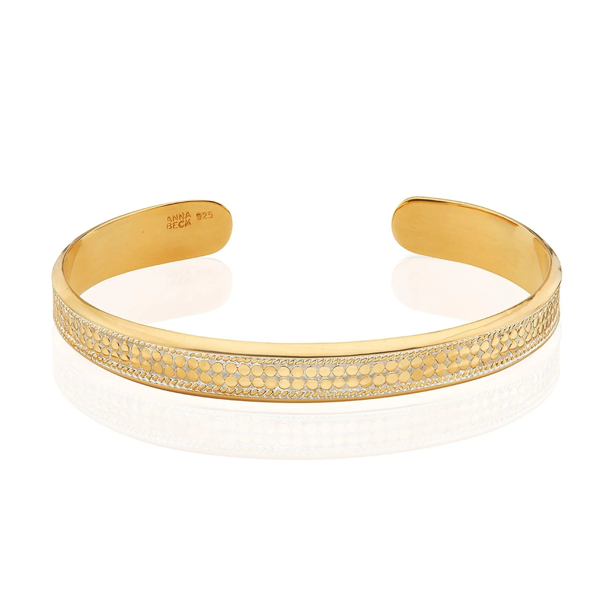 Anna Beck Classic Wide Stacking Cuff Bangle - Gold