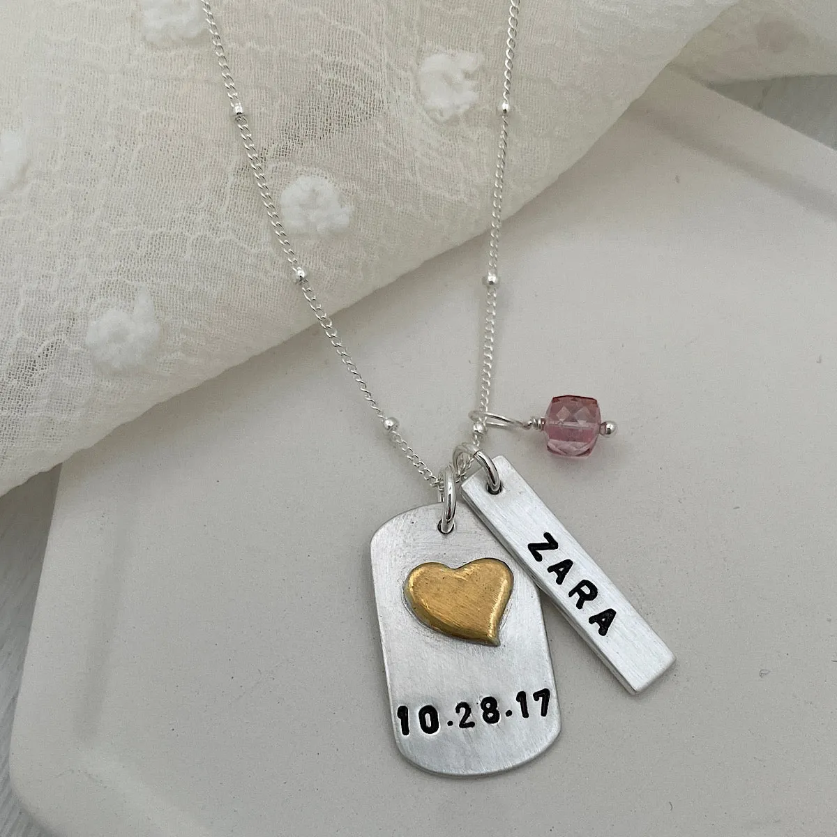 Anniversary Tag Necklace