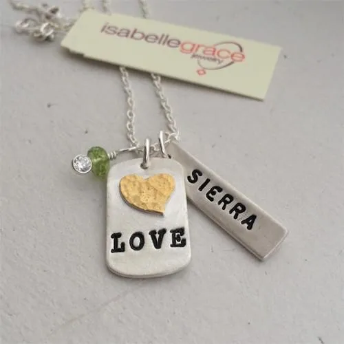 Anniversary Tag Necklace