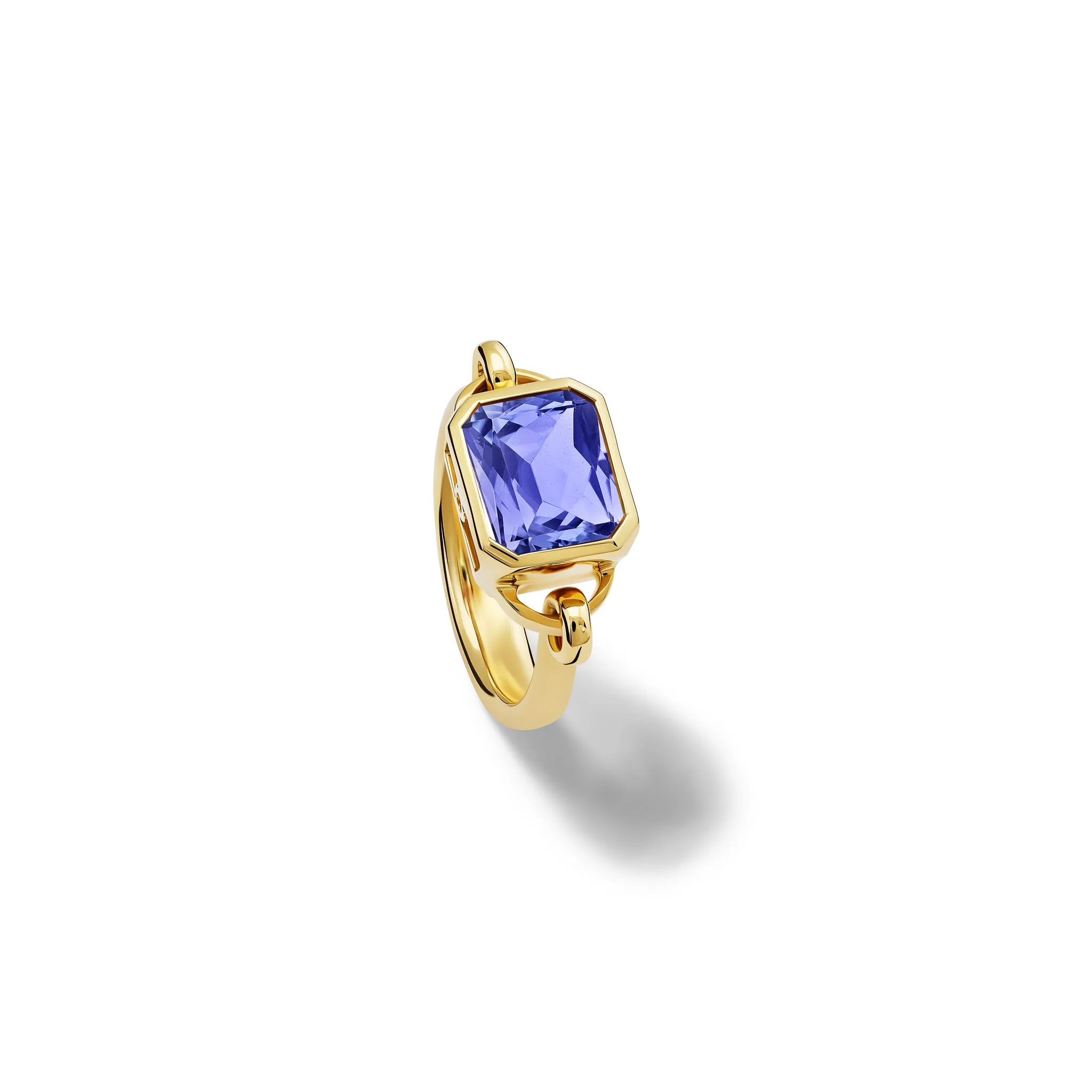 Baguette Ring 18ct Yellow Gold - Tanzanite