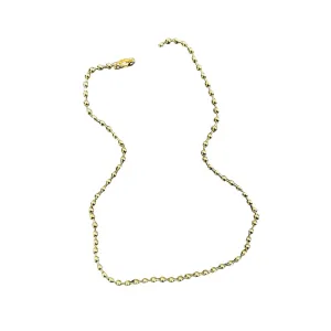 Ball Link Chain Necklace - Gold