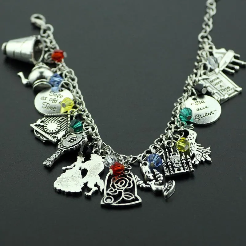 Beast Charm Bracelet Cup Kettle Beast Prince and Belle