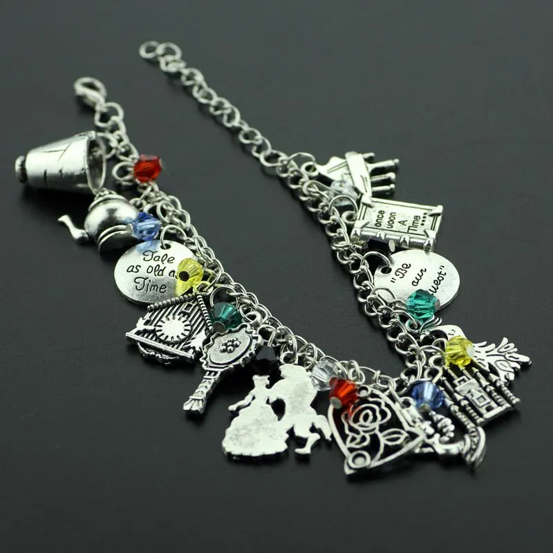 Beast Charm Bracelet Cup Kettle Beast Prince and Belle