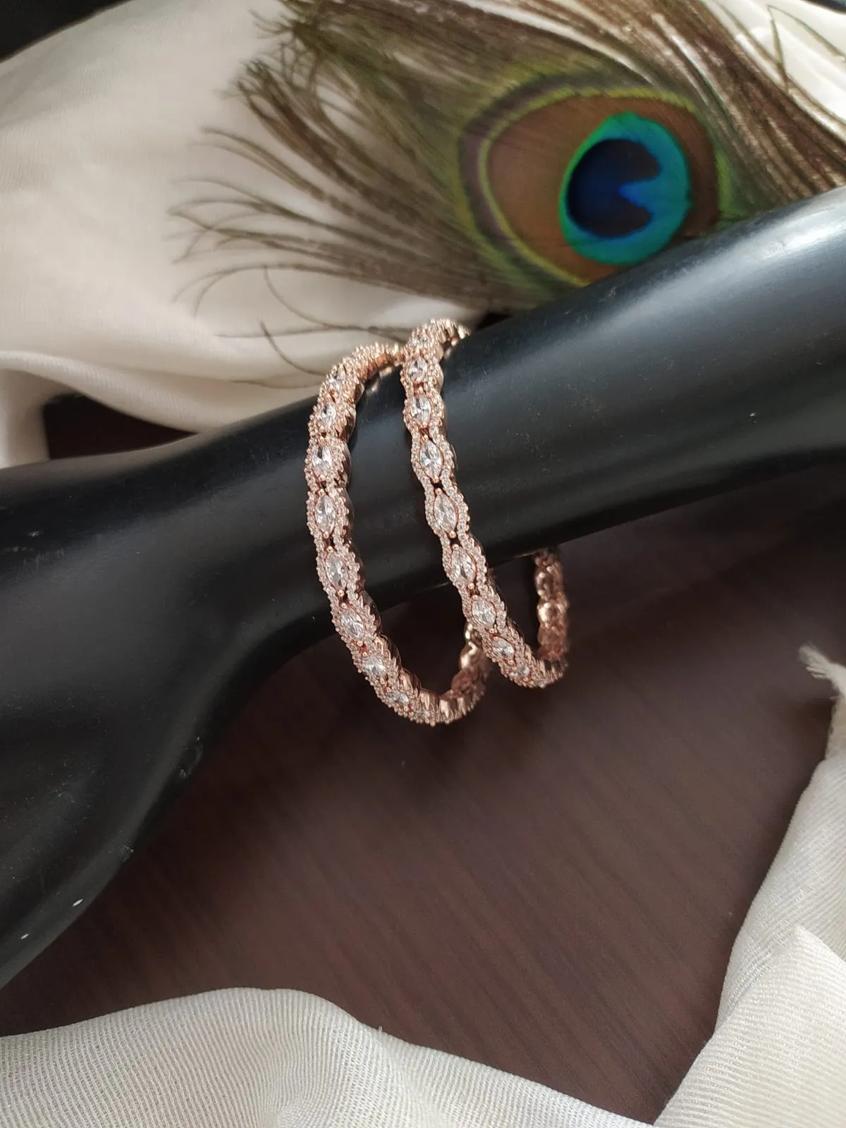 Beautiful Rose Gold Light Weighted Bangle