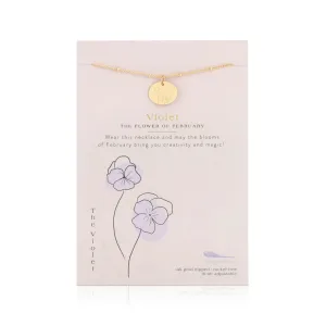 Birth Month Necklace | February | Violet