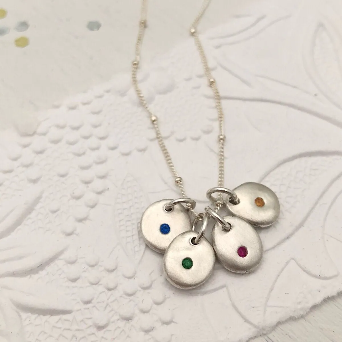 Birthstone Pebbles Necklace