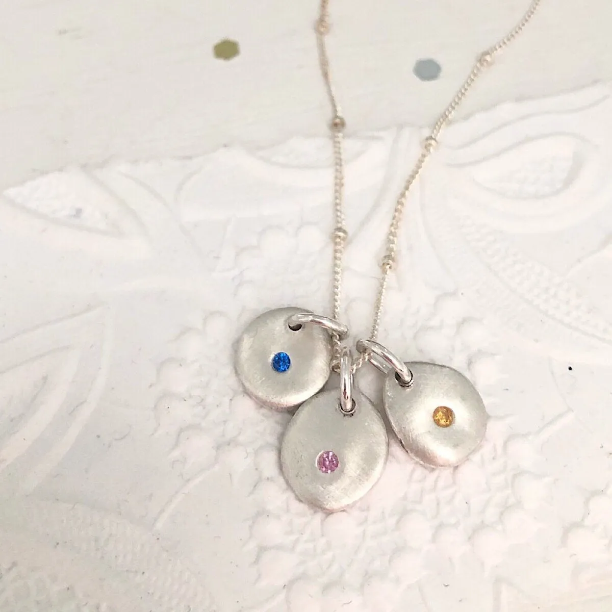 Birthstone Pebbles Necklace