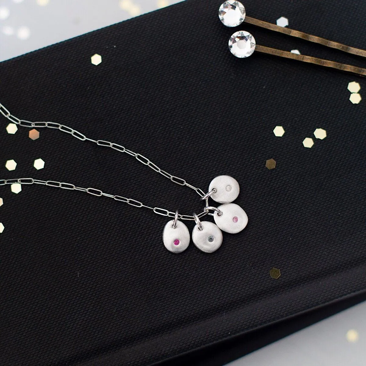 Birthstone Pebbles Necklace