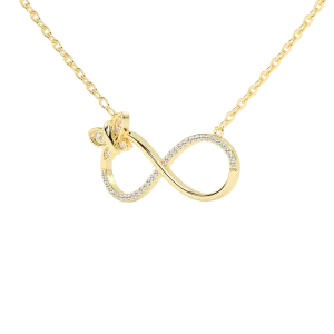 Butterfly Infinity Gold Pendant