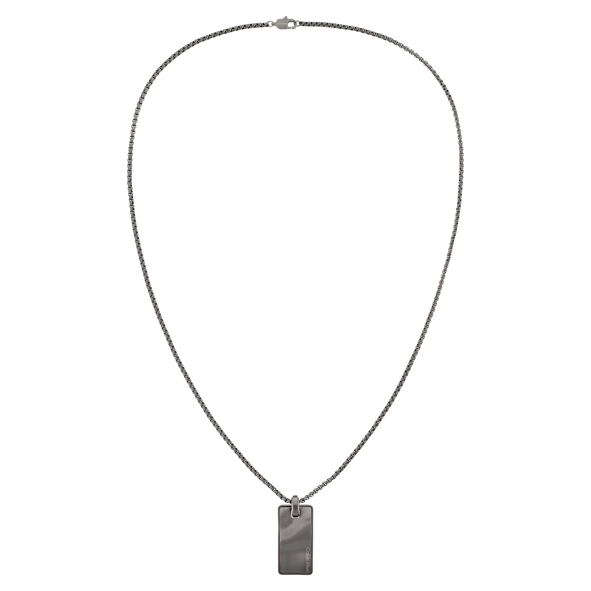 Calvin Klein Jewellery Grey Steel Men's Pendant Necklace - 35100032