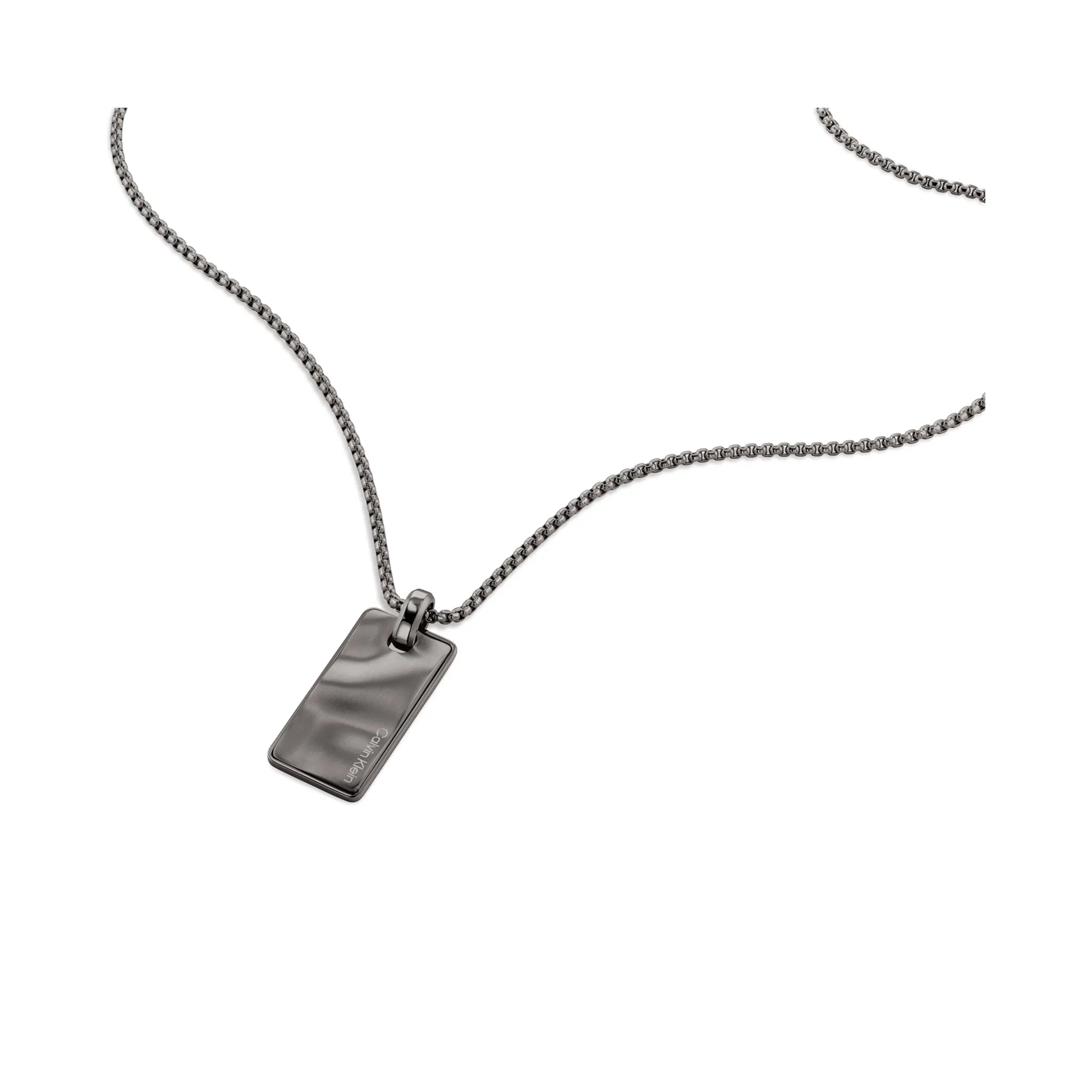 Calvin Klein Jewellery Grey Steel Men's Pendant Necklace - 35100032