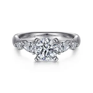 Carrie - 14K White Gold Diamond Engagement Ring