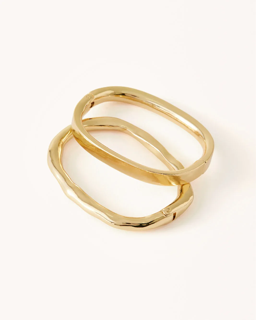 CARTER BANGLE 2 PACK - GOLD