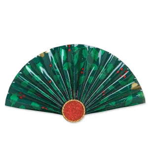 Christmas Fan Brooch