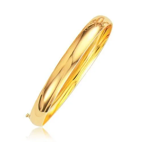 Classic Bangle in 14k Yellow Gold (8.0mm), size 7''