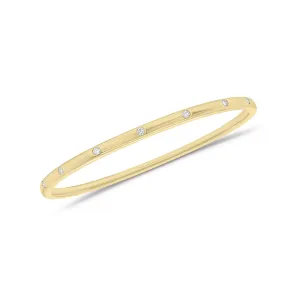 Diamond Dotted Bangle Bracelet