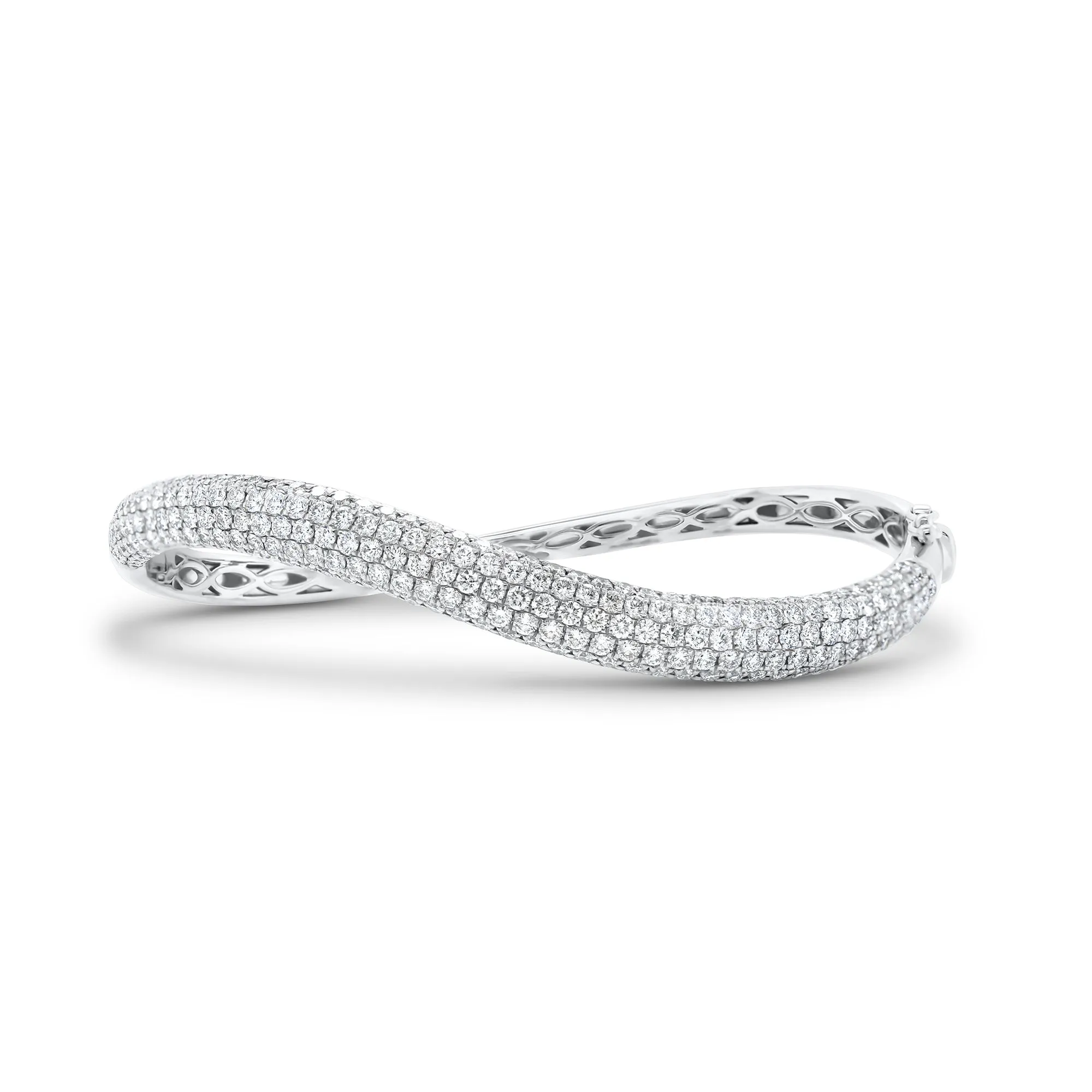 Diamond Wavy Bangle