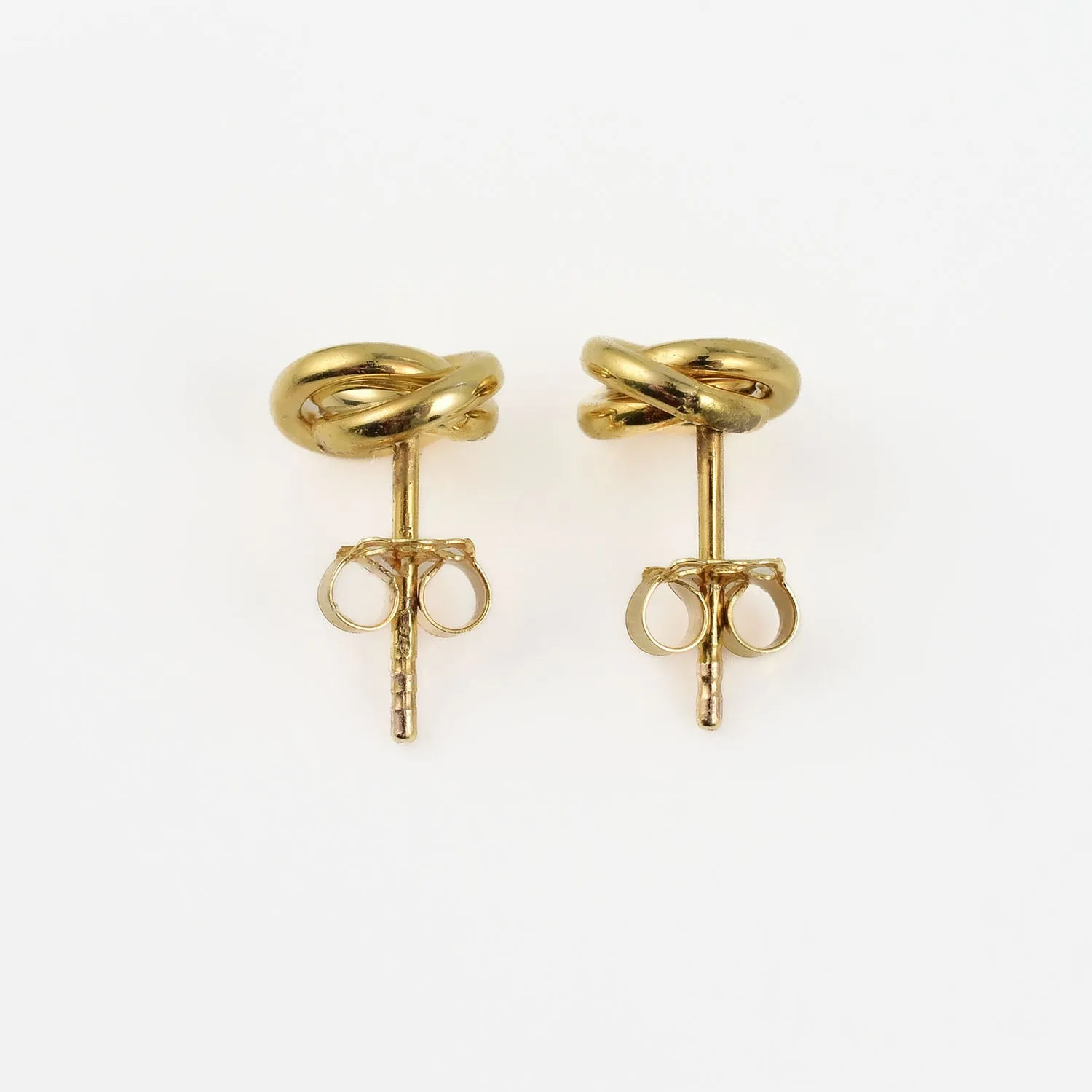 Double Knot Earrings in 9K Gold