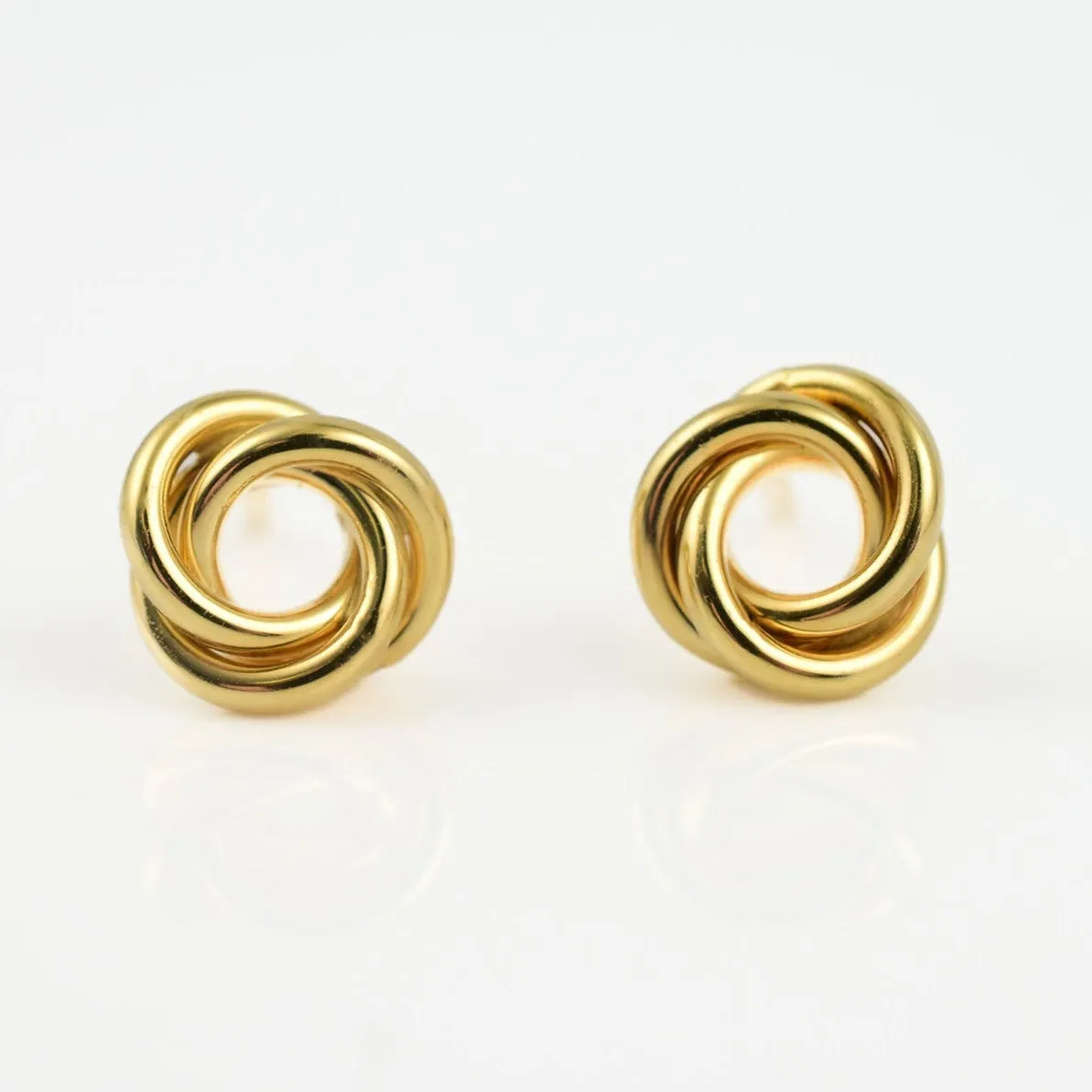 Double Knot Earrings in 9K Gold