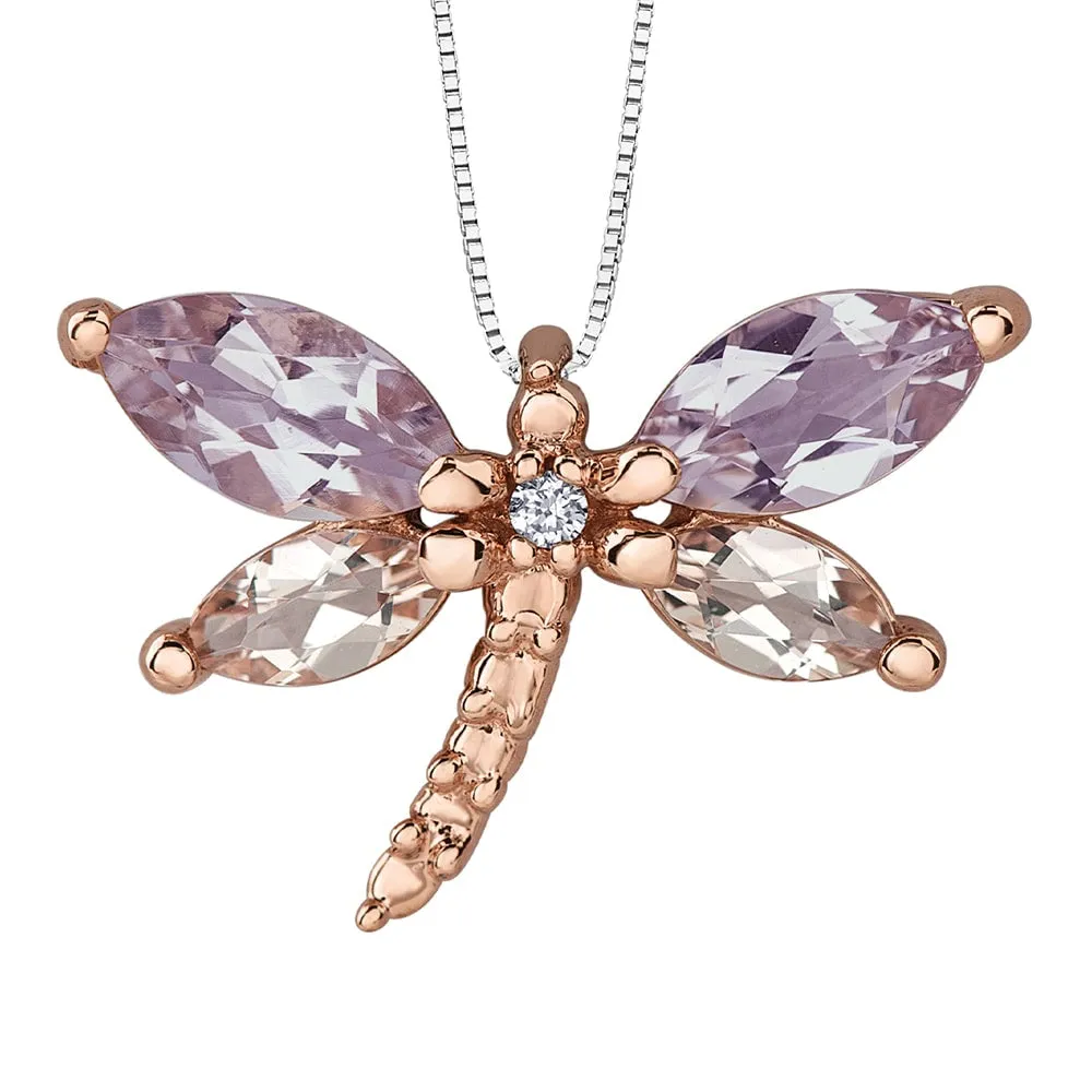 Dragonfly Gemstone Pendant