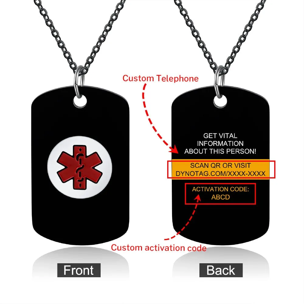 Embrace Health with Elegance: Your Personalized Custom Medical Info Necklace