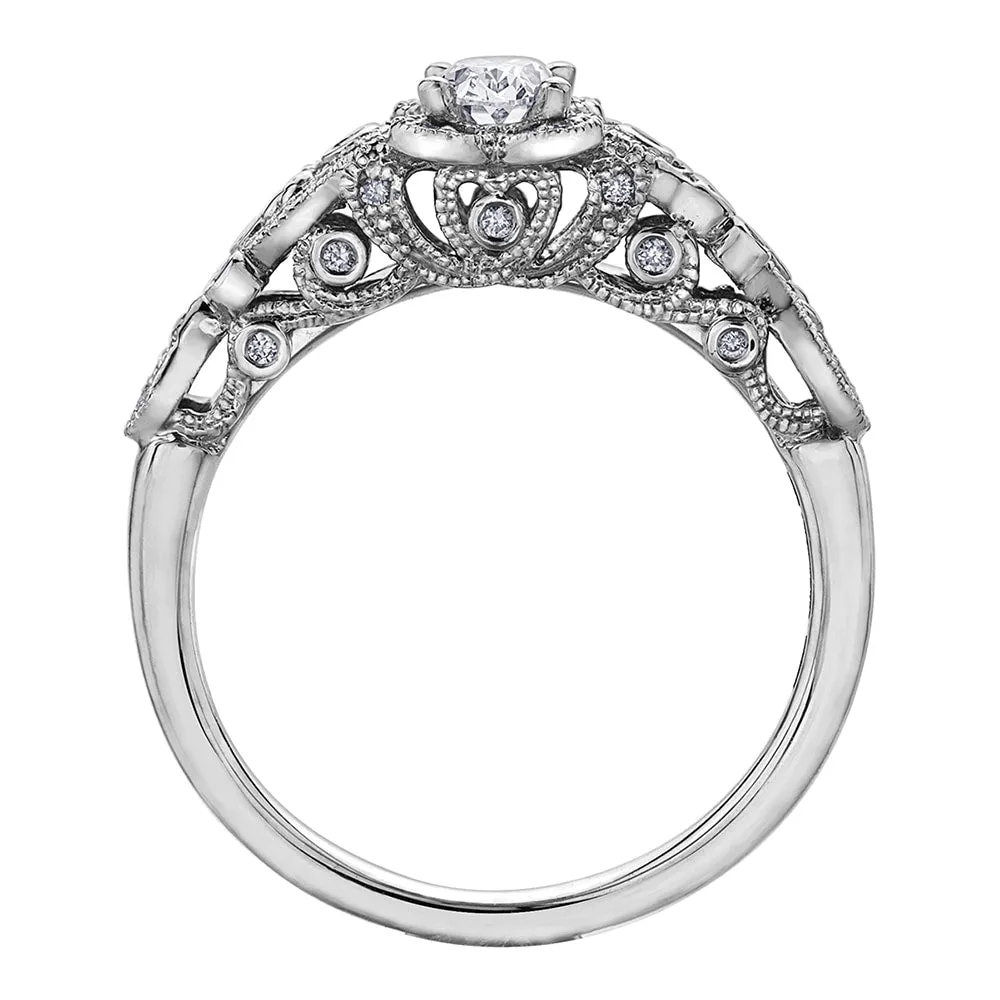 Enchanted Vine Canadian Oval Diamond Engagement Ring