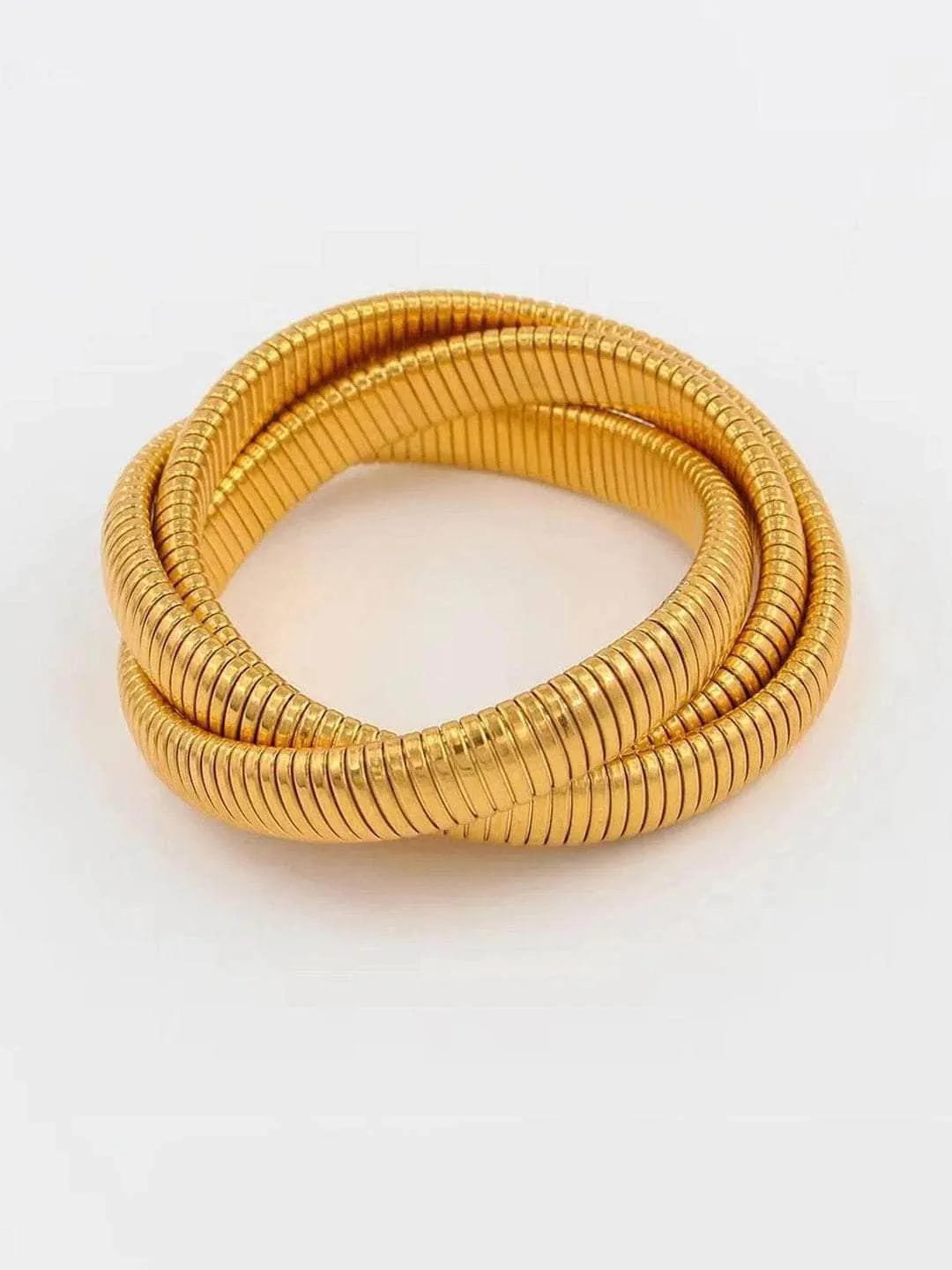 Erica J Fernandes In Triple Layer Wrap Stretchable Bracelet