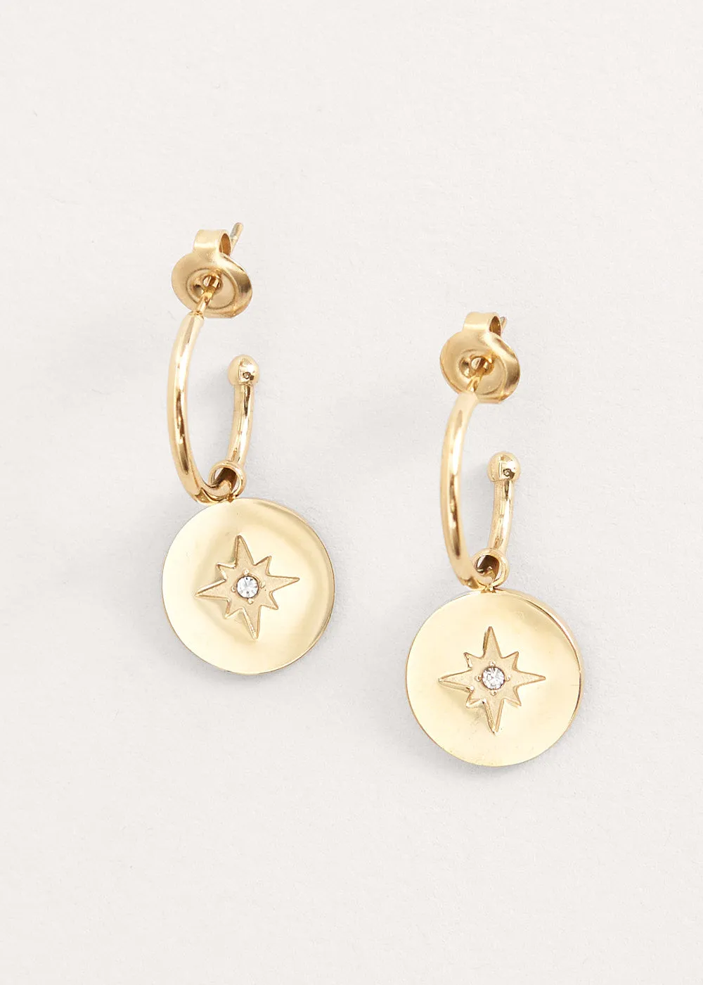 ESTELLE CRYSTAL STAR DROP EARRING