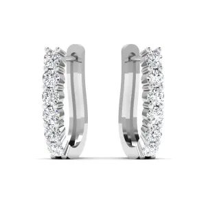 Exquisite 925 Sterling Silver Hoop Earrings