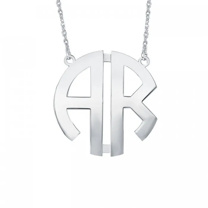 Fink's 15mm Custom Original Two Initial Monogram Necklace