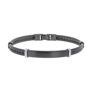 Franz Stainless Steel Cable Bracelet