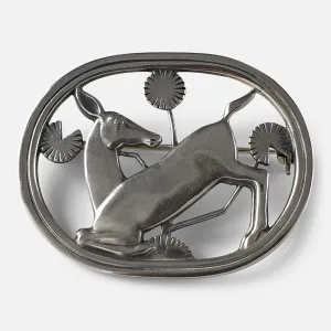 Georg Jensen Silver Brooch #256, Arno Malinowski 1933-1944