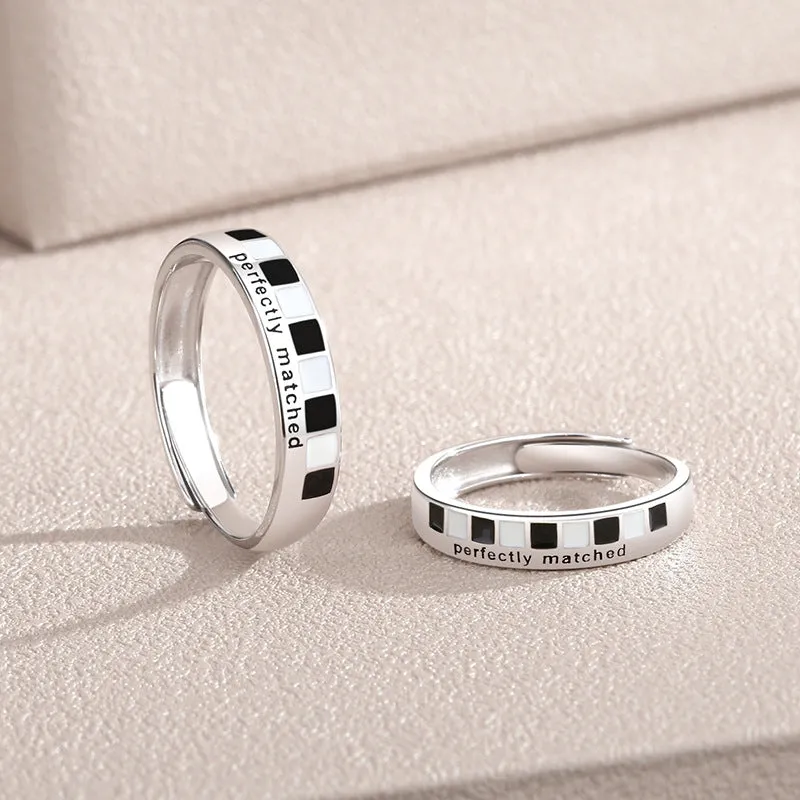 Gift for Pianist Couple Rings Set for two