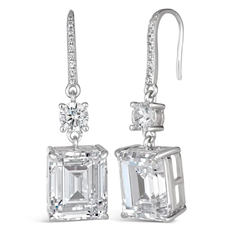 Grace 14 Earrings - Diamond White