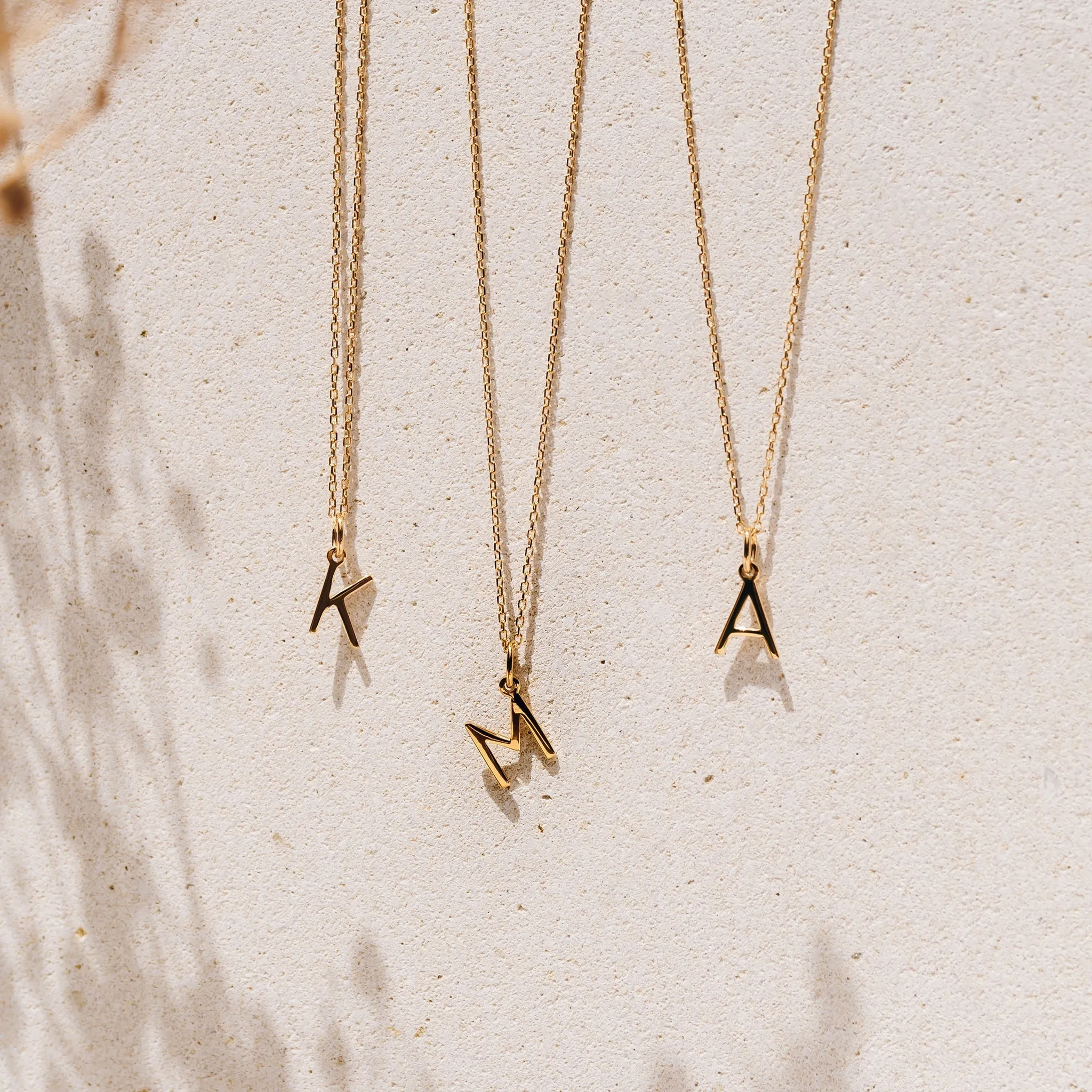 H Necklace / Gold Initial Necklace