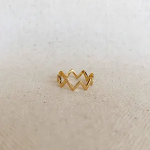 Hearts Beating Midi Ring