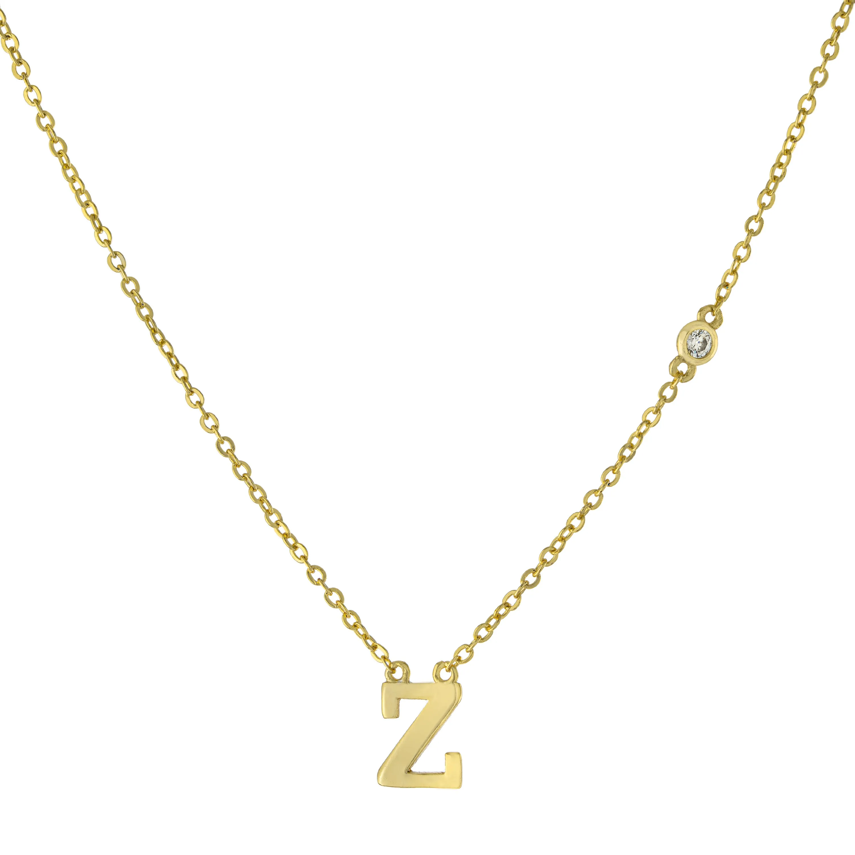 Initial CZ Necklace