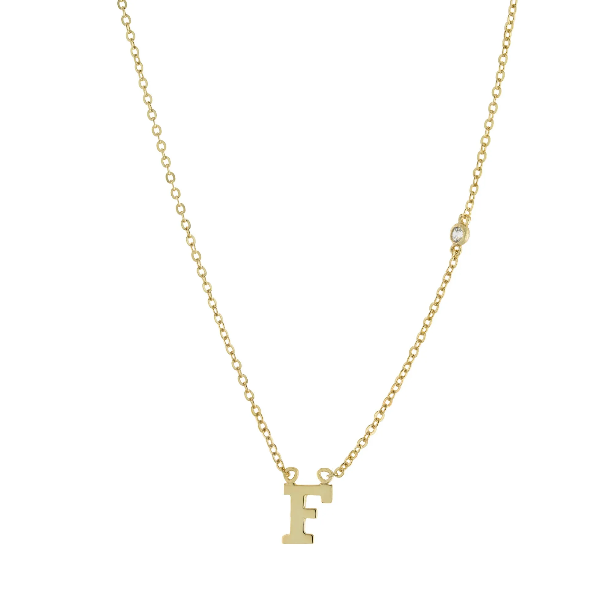 Initial CZ Necklace