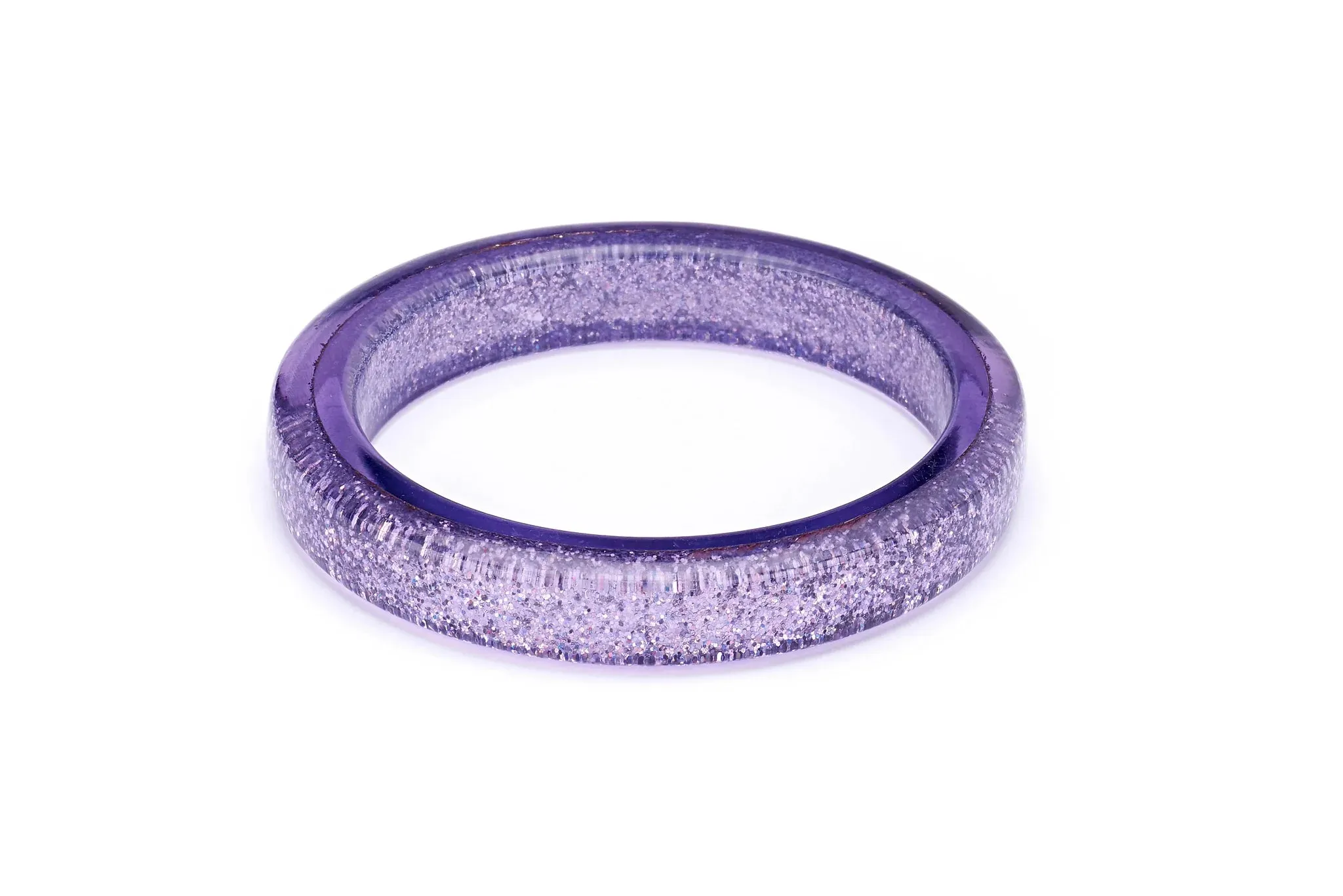 Lilac Glitter Bangle by Splendette