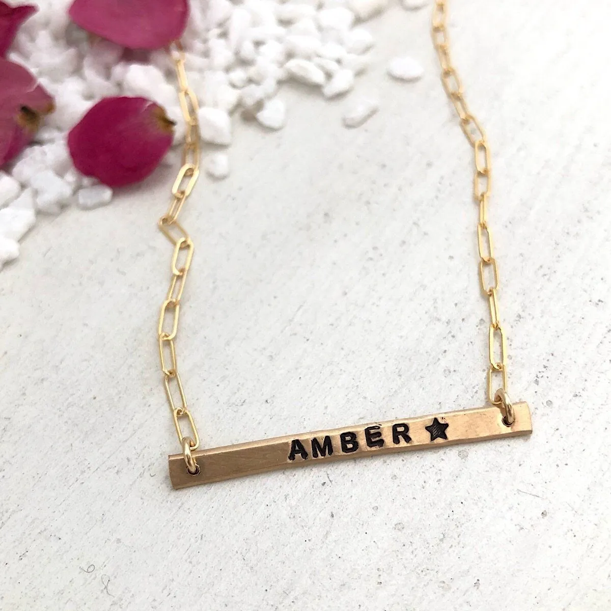 Little ID Personalized Bar Necklace