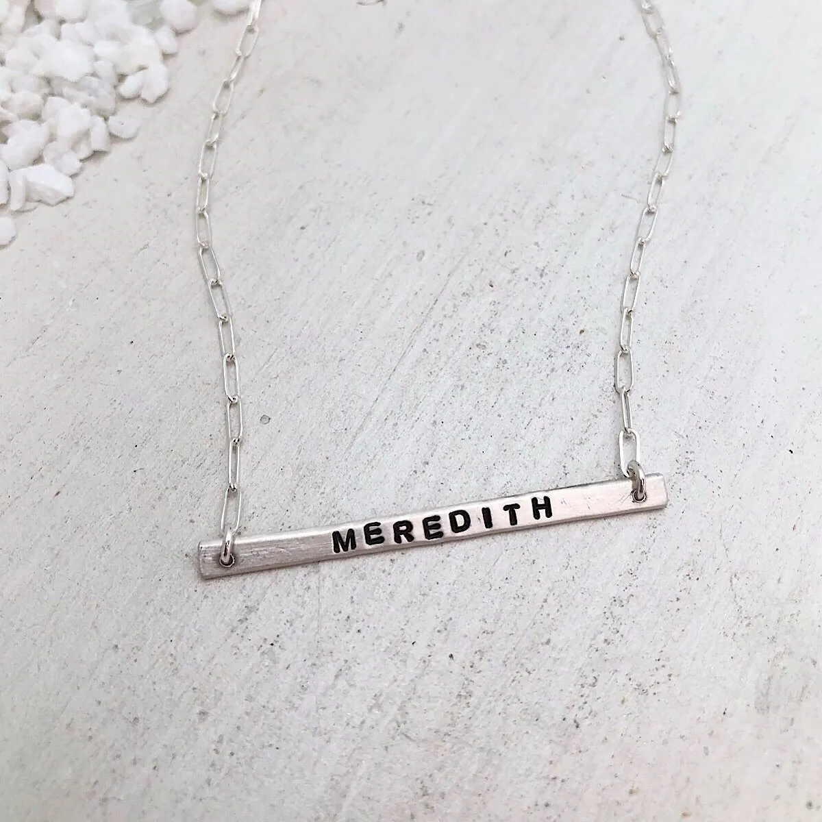 Little ID Personalized Bar Necklace