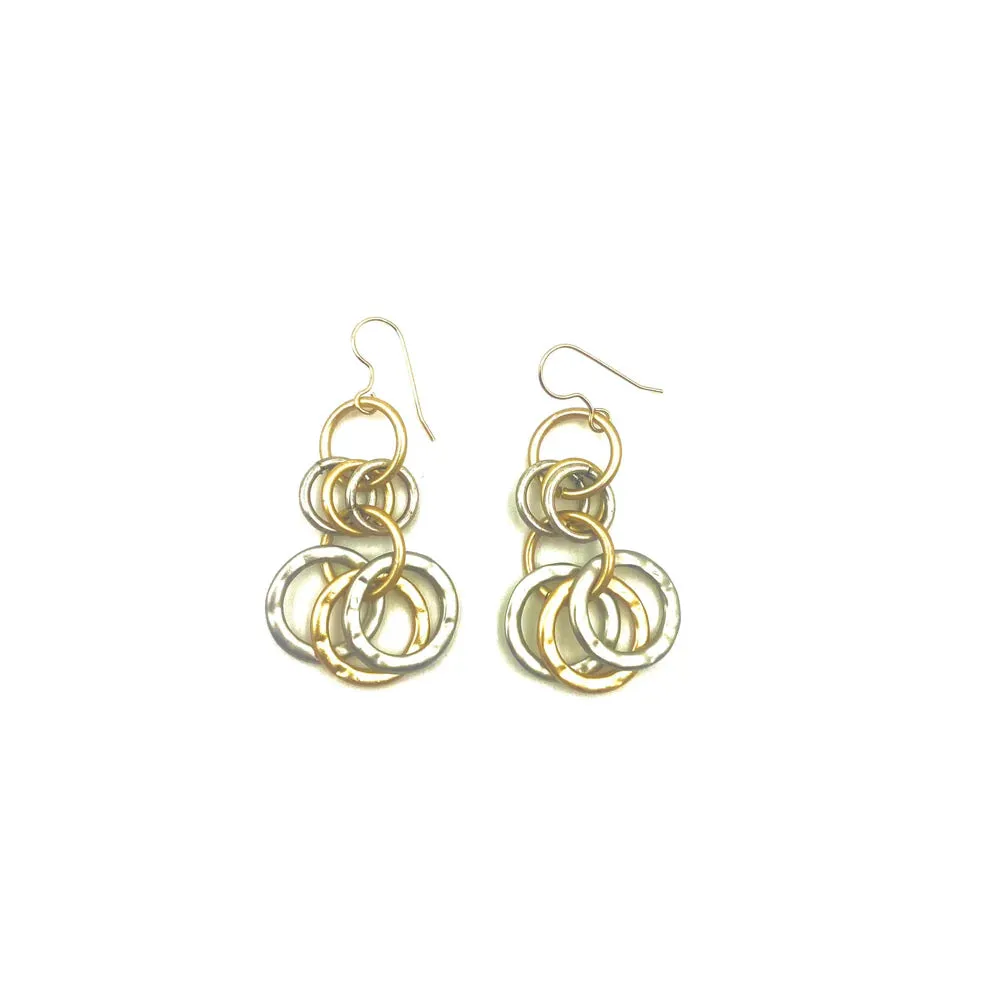 LJ SONDER TRIFECTA EARRINGS - GOLD MULTI - TRIFECTAEAR