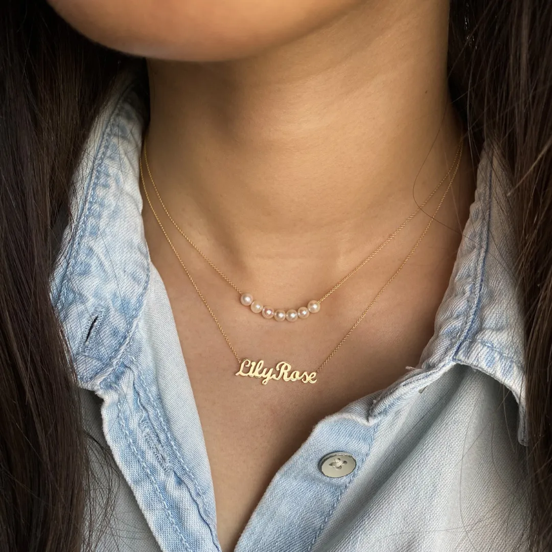 Love Letters Gold Custom Name Necklace